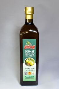 Sazak Domat Erken Hasat Soğuk Sıkım Zeytinyağı 1 LT Cam Şişe ( Yeni Sezon 2024-2025)