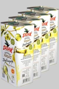 Sazak Soğuk Sıkım Erken Hasat Zeytinyağı 20 Lt. (Sezon 2024-2025)