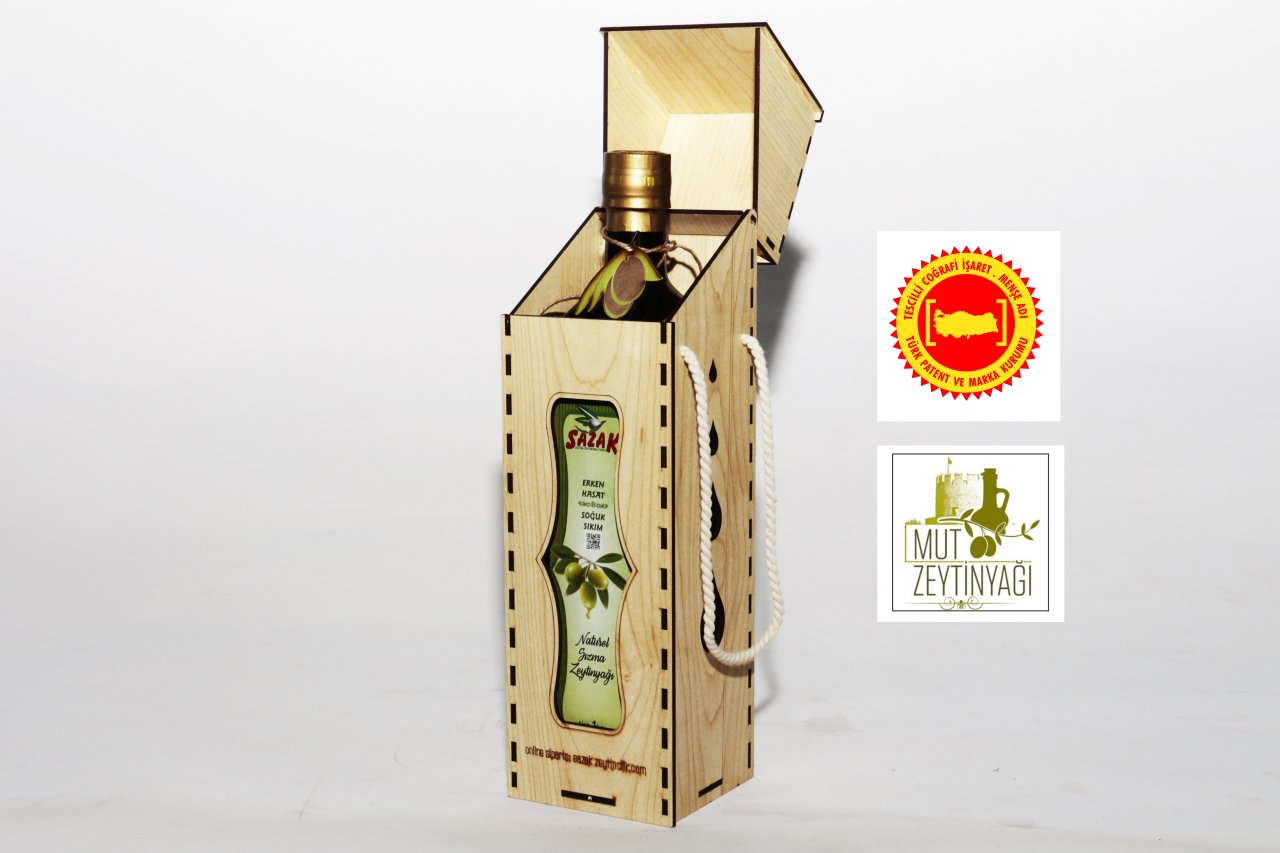 Sazak Hediyelik 1 Lt. Erken Hasat Soğuk Sıkım Zeytinyağı