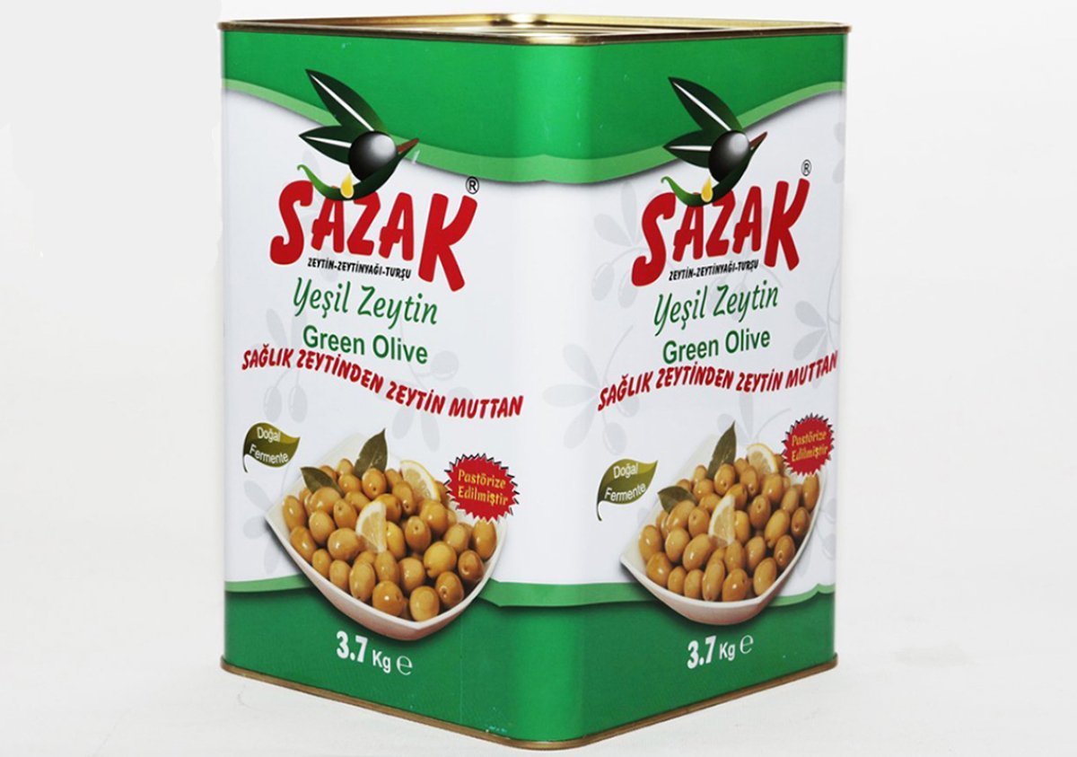 Sazak Kırma Yeşil Zeytin 3700 gr. 261 320