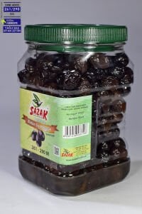 Sazak Yağlı Sele Siyah Zeytin 900 gr. (İRİ) 261-290