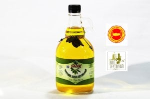Sazak 1 Lt. Naturel Sızma Zeytinyağı (Gallone Cam Şişe)