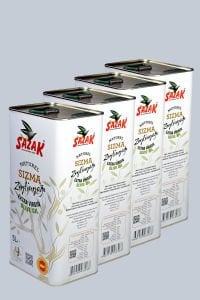 Sazak 20 Lt Teneke Ambalaj Naturel Sızma Zeytinyağı (Sezon 2025-2026)