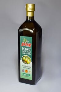 Sazak Domat Erken Hasat Soğuk Sıkım Zeytinyağı 1 LT Cam Şişe ( Yeni Sezon 2025-2026)