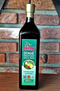 Sazak Domat Erken Hasat Soğuk Sıkım Zeytinyağı 1 LT Cam Şişe ( Yeni Sezon 2025-2026)