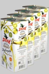 Sazak Filtresiz 20 Litre  Erken Hasat Soğuk Sıkım Sızma Zeytinyağı ( Yeni Sezon 2026-2027)