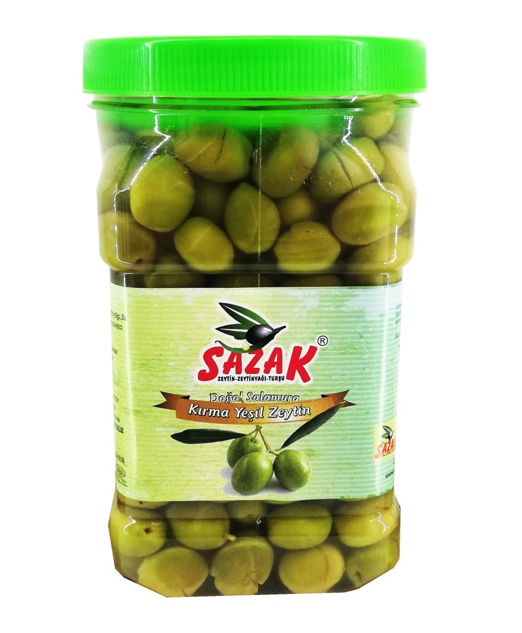 Sazak Acımtırak Kırma Yeşil Mut Zeytini 900 gr