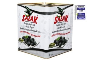 Sazak Doğal Yağlı Sele Siyah Zeytin (381-410 3XS)  10 Kg