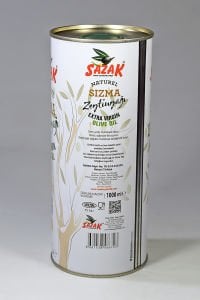 Sazak Naturel Sızma Zeytinyağı 1 LT Teneke  (Sezon 2025-2026)