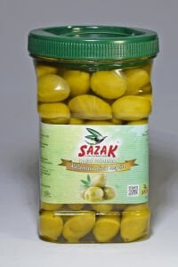 Sazak Kalamata Çizik Yeşil Zeytin Doğal Salamura Kalamata 900 GR