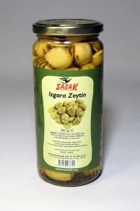 Sazak Izgara Yeşil Zeytin Cam 300 Gr  Grill Olive