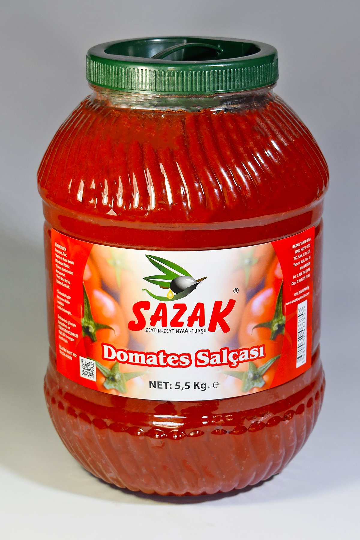 Sazak Domates Salçası 5.5 KG ( Köy Usulü Katkısız )